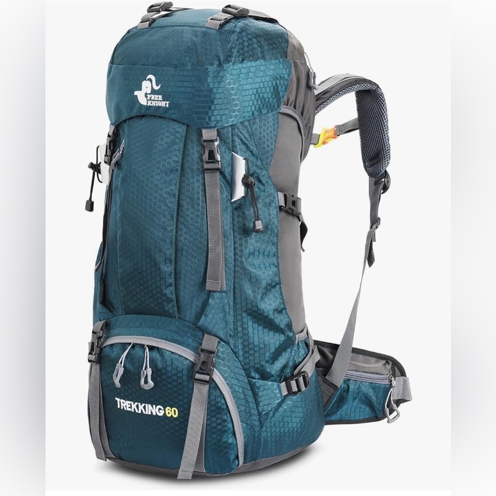 ✨NEW w/o Tags - Bseash 60L Waterproof Lightweight Hiking Backpack w/ Rain Cover